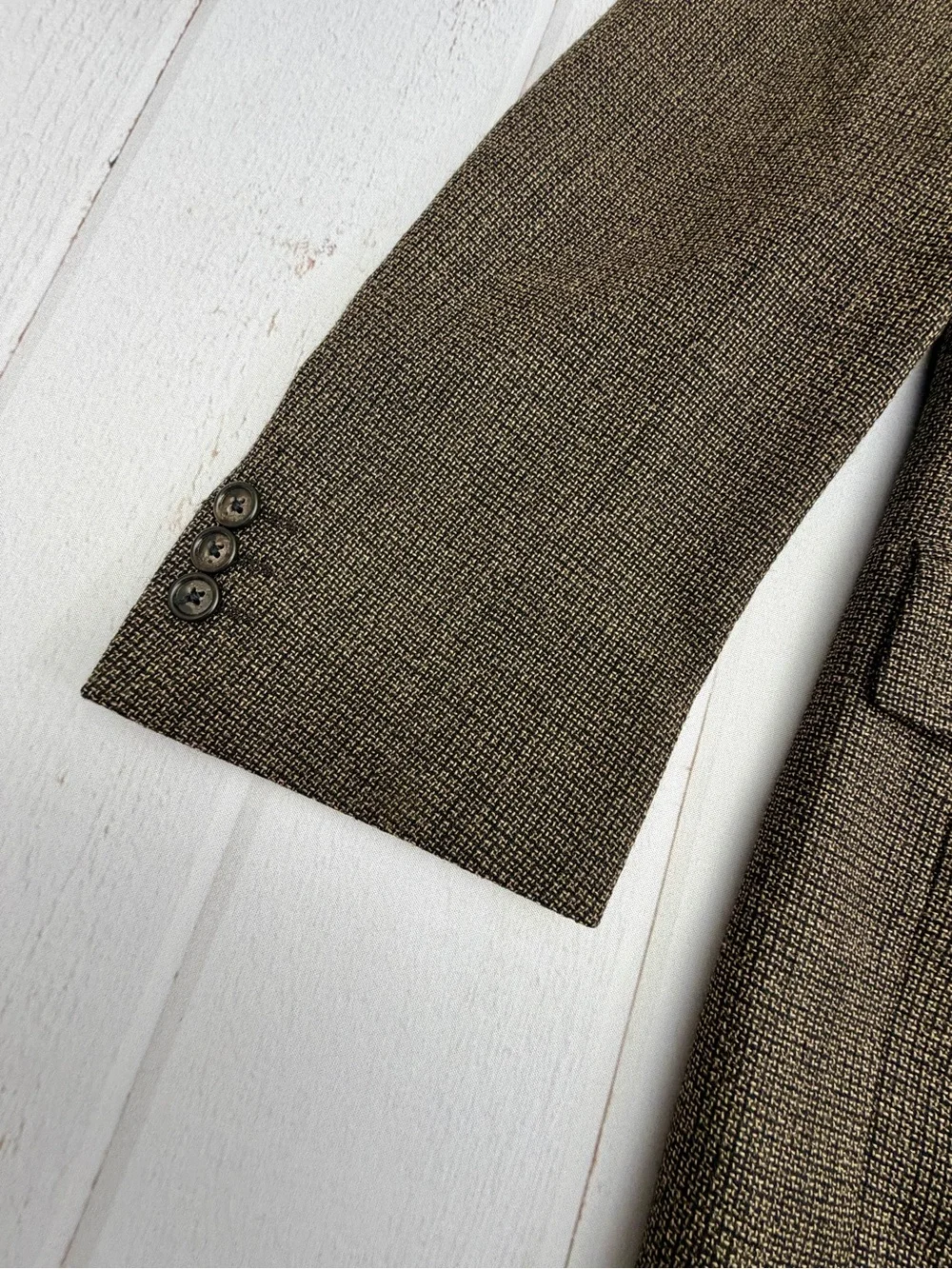 Trussardi Sartoriale Men’s 54R Super 100 Wool Blazer Made in Italy Brown